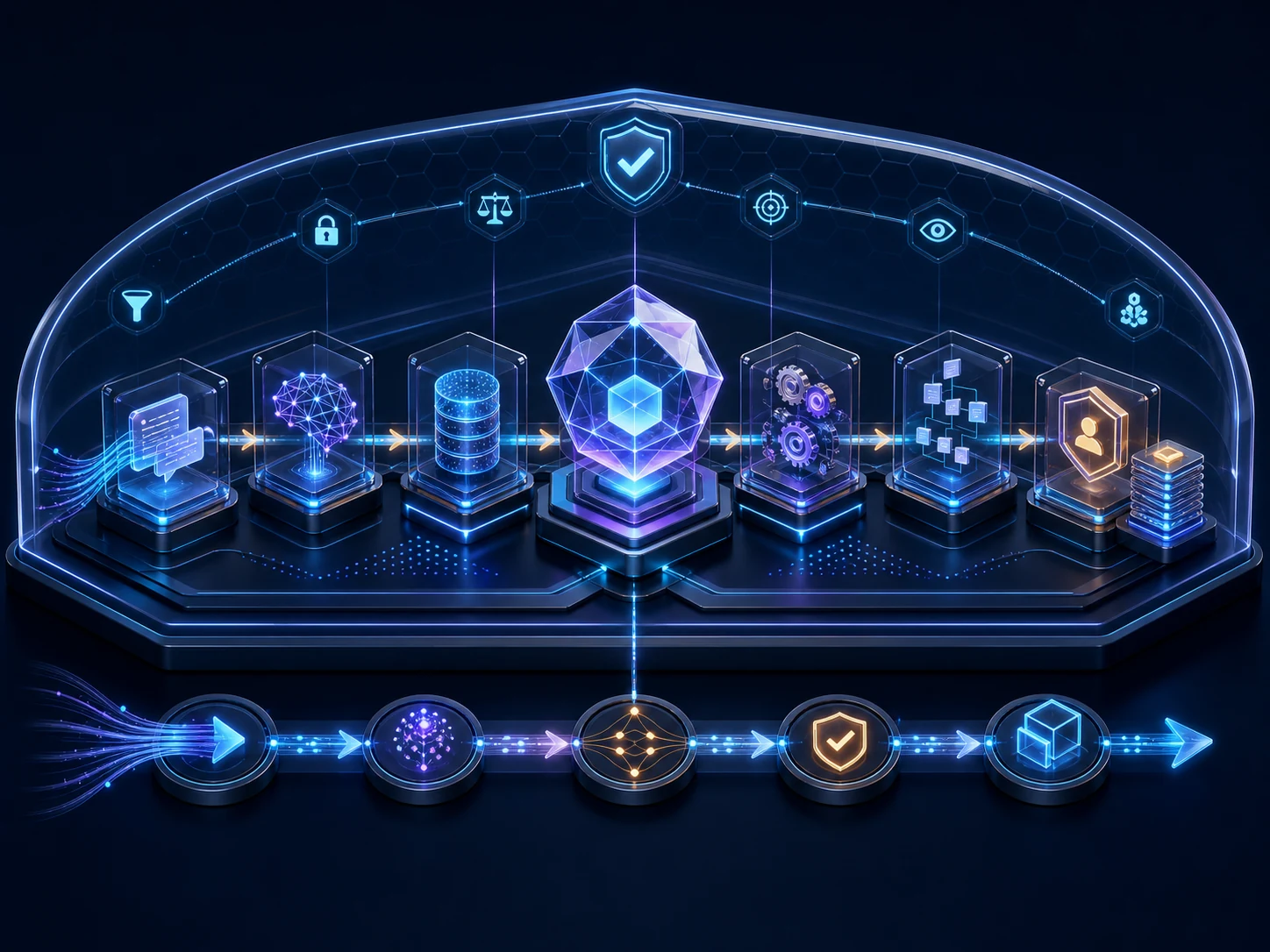 企业 AI Agent产品能力与企业业务协同示意
